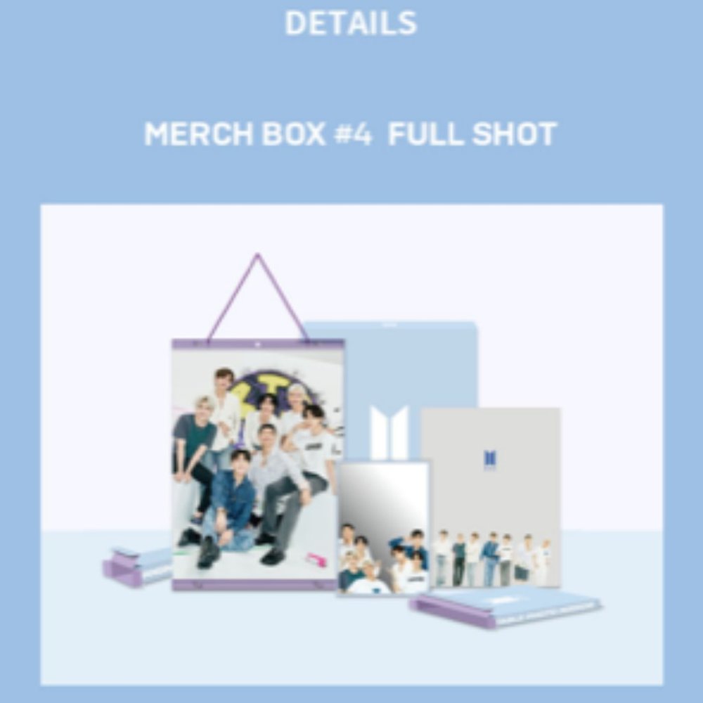 BTS ARMY MERCH BOX #4 (OPENED/UNUSED) SOLD OUT ON WEVERSE